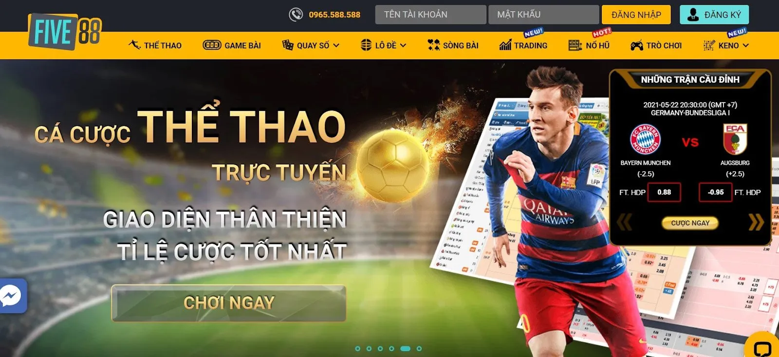 Top 5 kèo cá cược bóng đá được nhiều người yêu thích và ưa chuộng tại Five88